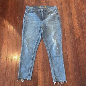 Seven7 Women's Distressed Skinny Jeans - Blue